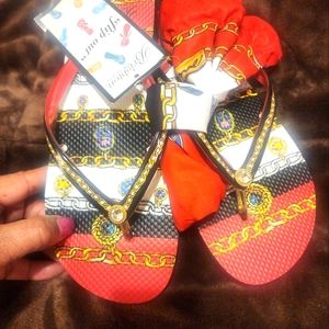 Brighton Slides with matching scrarf!